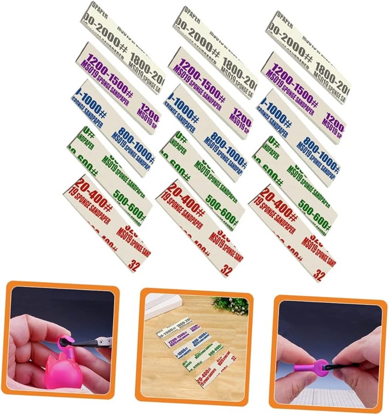 50Pcs Washable Sanding Sponge Multiple Grits Flexible for Wood Plastic Resin Metal Polishing - Image 5